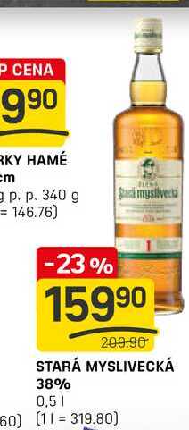 STARÁ MYSLIVECKÁ 38% 0,5l 