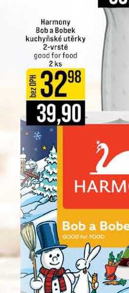 Harmony Bob a Bobek kuchyňské utěrky 2-vrsté good for food 2 ks 