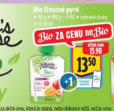   Bio Ovocné pyré 90 g  