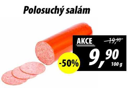 Polosuchý salám, 100 g