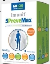 5PreveMax Imunit nukleotidy + betaglukany 60 + 20 tablet