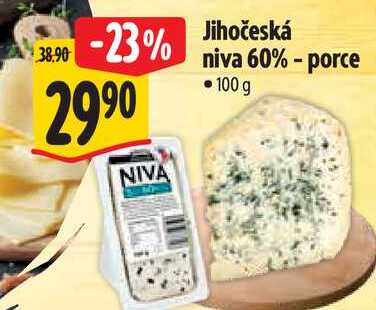 Jihočeská niva 60% - porce 100 g