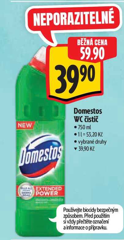 Domestos WC čistič 750 ml