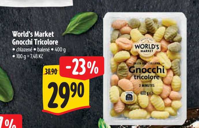 World's Market Gnocchi Tricolore 400 g