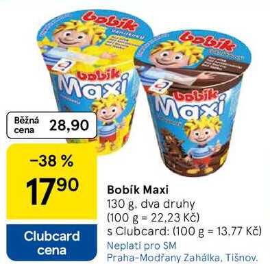 Bobík Maxi, 130 g, dva druhy 