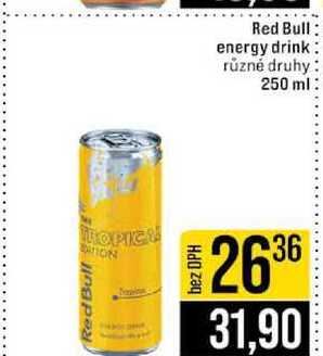 Red Bull energy drink různé druhy 250 ml