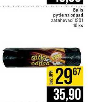 Balis pytle na odpad zatahovací 120l 10 ks