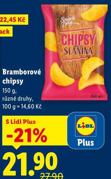 Bramborové chipsy, 150 g