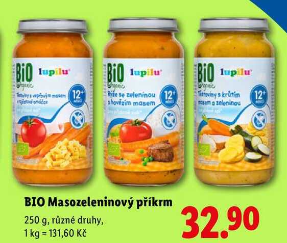 BIO Masozeleninový příkrm, 250 g
