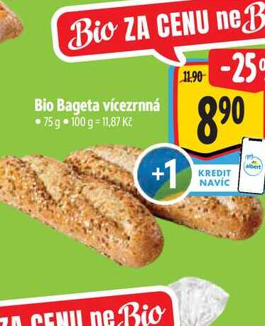   Bio Bageta vícezrnná 75 g 