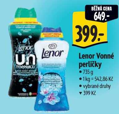 Lenor Vonné perličky, 735 g