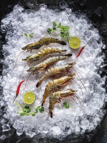 Kreveta tygří s hlavou, 1 kg