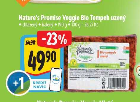 Nature's Promise Veggie Bio oh Tempeh uzený 190 g