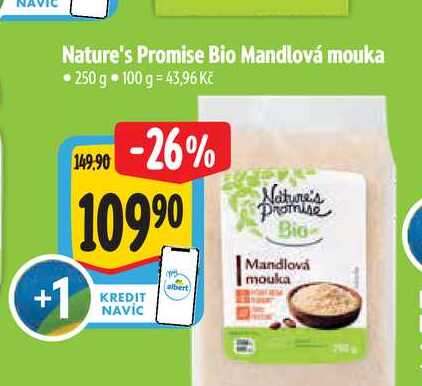 Nature's Promise Bio Mandlová mouka  250 g 