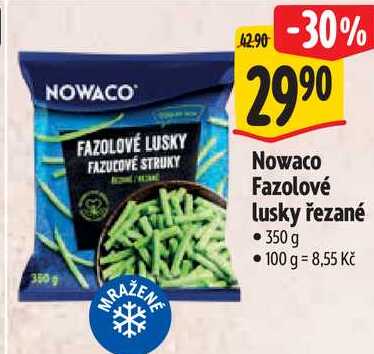 Nowaco Fazolové lusky řezané, 350 g 