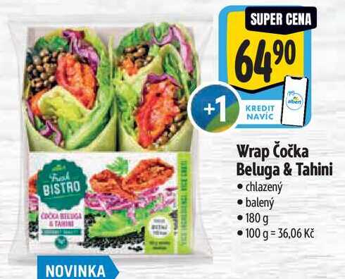 Wrap Čočka Beluga & Tahini, 180 g