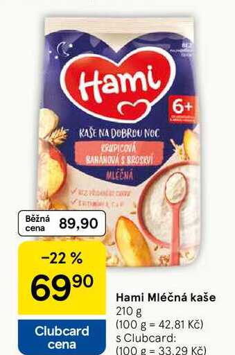 Hami Mléčná kaše, 210 g