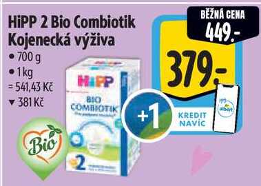 HiPP 2 Bio Combiotik Kojenecká výživa, 700 g