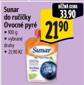 Sunar do ručičky Ovocné pyré, 100 g