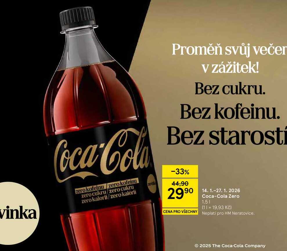 Coca-Cola Zero, 1,5 l 