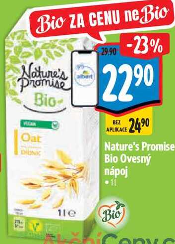 Nature's Promise Bio Ovesný nápoj, 1 l