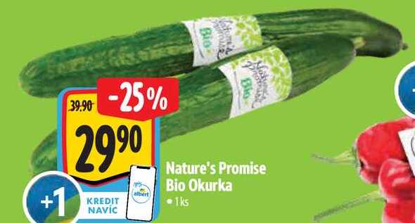 Nature's Promise Bio Okurka, 1 kg