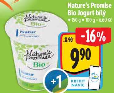 Nature's Promise Bio Jogurt bílý, 150 g