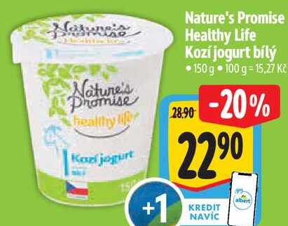 Nature's Promise Healthy Life Kozí jogurt bílý, 150 g