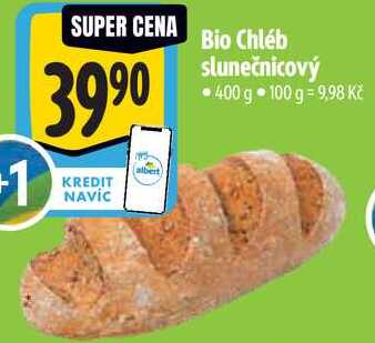 Bio Chléb slunečnicový, 400 g