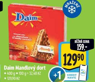 Daim Mandlový dort, 400 g