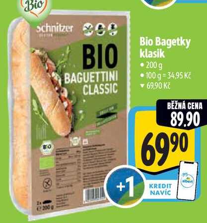 Bio Bagetky klasik, 200 g