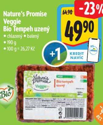 Nature's Promise Veggie Bio Tempeh uzený, 190 g