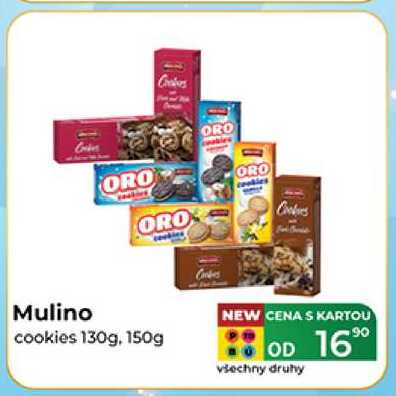 Mulino cookies 130g, 150g