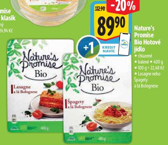 Nature's Promise Bio Hotové jídlo, 400 g