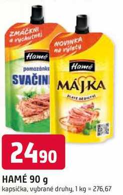 HAMÉ 90 g kapsička, vybrané druhy