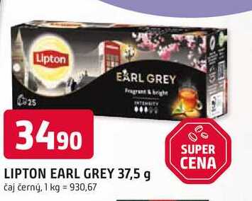 LIPTON EARL GREY 37,5 g čaj černý