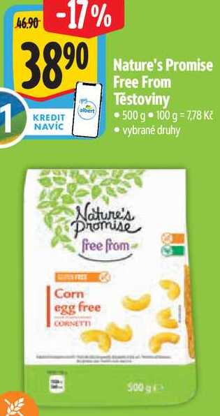 Nature's Promise Free From Těstoviny, 500 g 