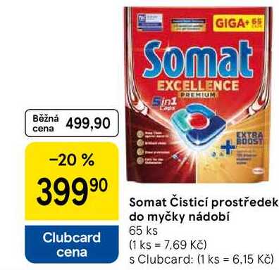 Somat Čisticí prostředek do myčky nádobí, 65 ks 