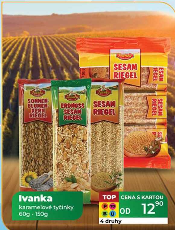 Ivanka karamelové tyčinky 60g - 150g 