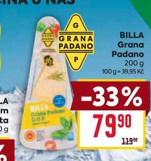 BILLA Grana Padano 200g