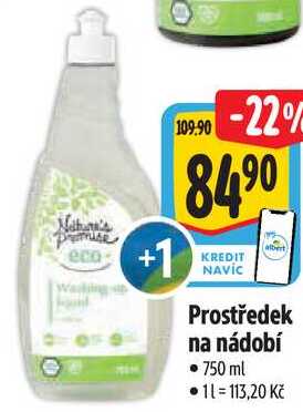 Prostředek na nádobí, 750 ml