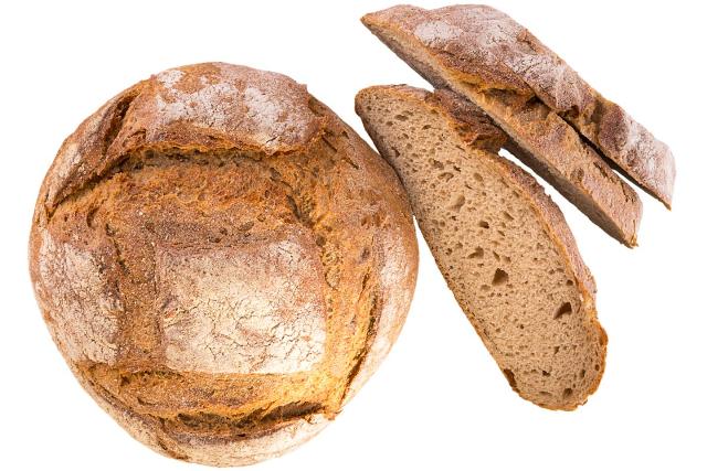 Chléb kulatý se zářezy