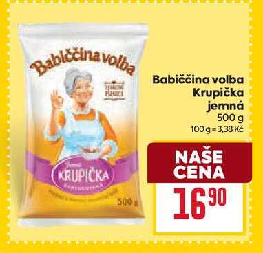 Babiččina volba Krupička jemná 500 g