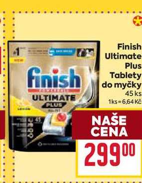 Finish Ultimate Plus Tablety do myčky 45 ks