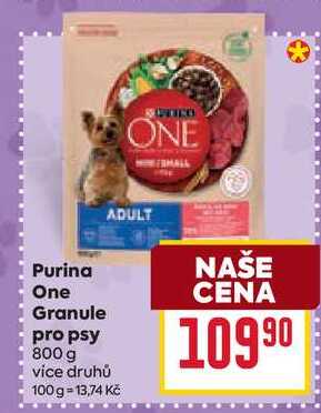 Purina One Granule pro psy 800 g 