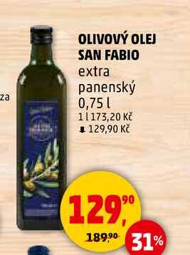 OLIVOVÝ OLEJ SAN FABIO, 0,75 l
