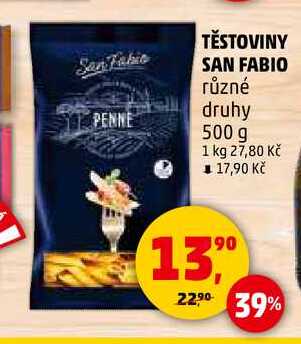 TĚSTOVINY SAN FABIO, 500 g