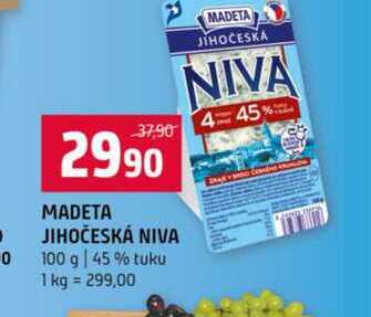 MADETA JIHOČESKÁ NIVA 100 g 45 % tuku 