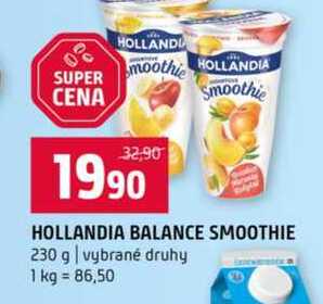 HOLLANDIA BALANCE SMOOTHIE 230 g vybrané druhy 