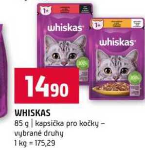 WHISKAS 85 g kapsička pro kočky vybrané druhy 